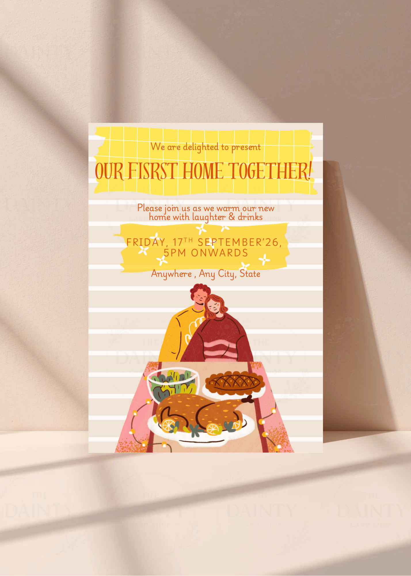 Our first home | Housewarming party Editable Digital Invitation Template | Canva Invitation | Printable & WhatsApp Invite | Instant Download