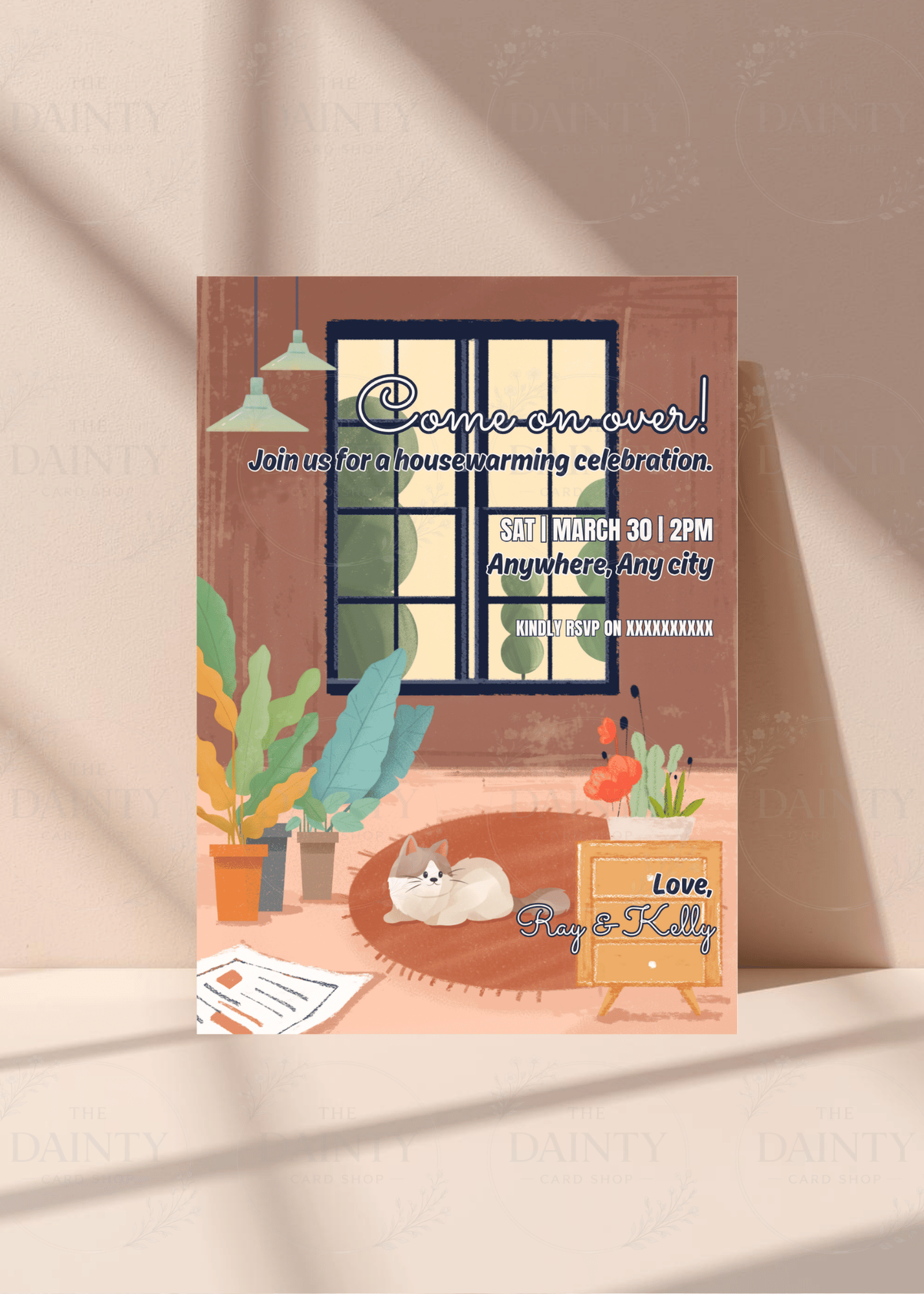 Cosy crib | Housewarming party Editable Digital Invitation Template | Canva Invitation | Printable & WhatsApp Invite | Instant Download