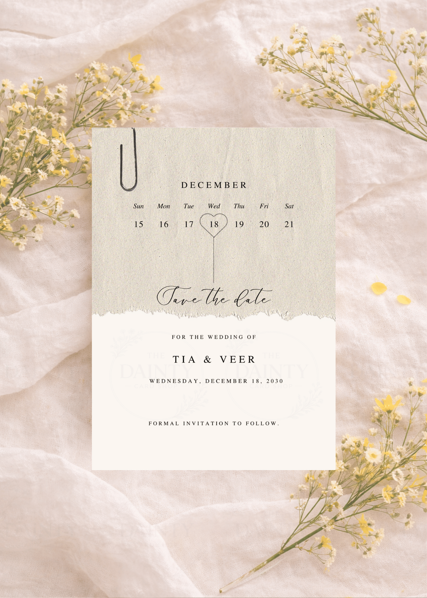 Calender | Save the date Editable Digital Invitation Template | Canva Invitation | Printable & WhatsApp Invite | Instant Download