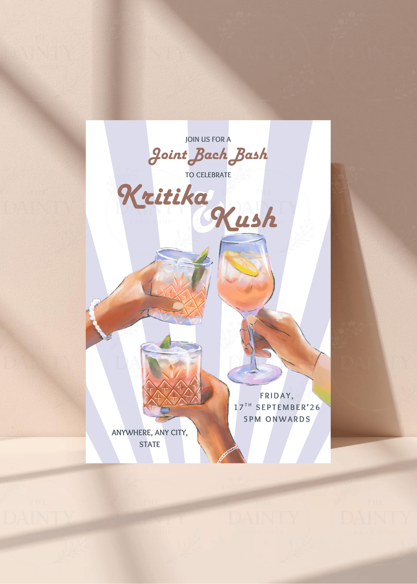 Let's celebrate | Bach bash Editable Digital Invitation Template | Canva Invitation | Printable & WhatsApp Invite | Instant Download