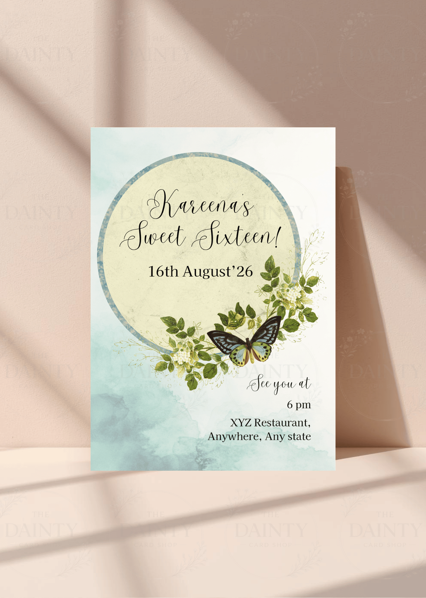 Butterfly magic | Birthday party Editable Digital Invitation Template | Canva Invitation | Printable & WhatsApp Invite | Instant Download