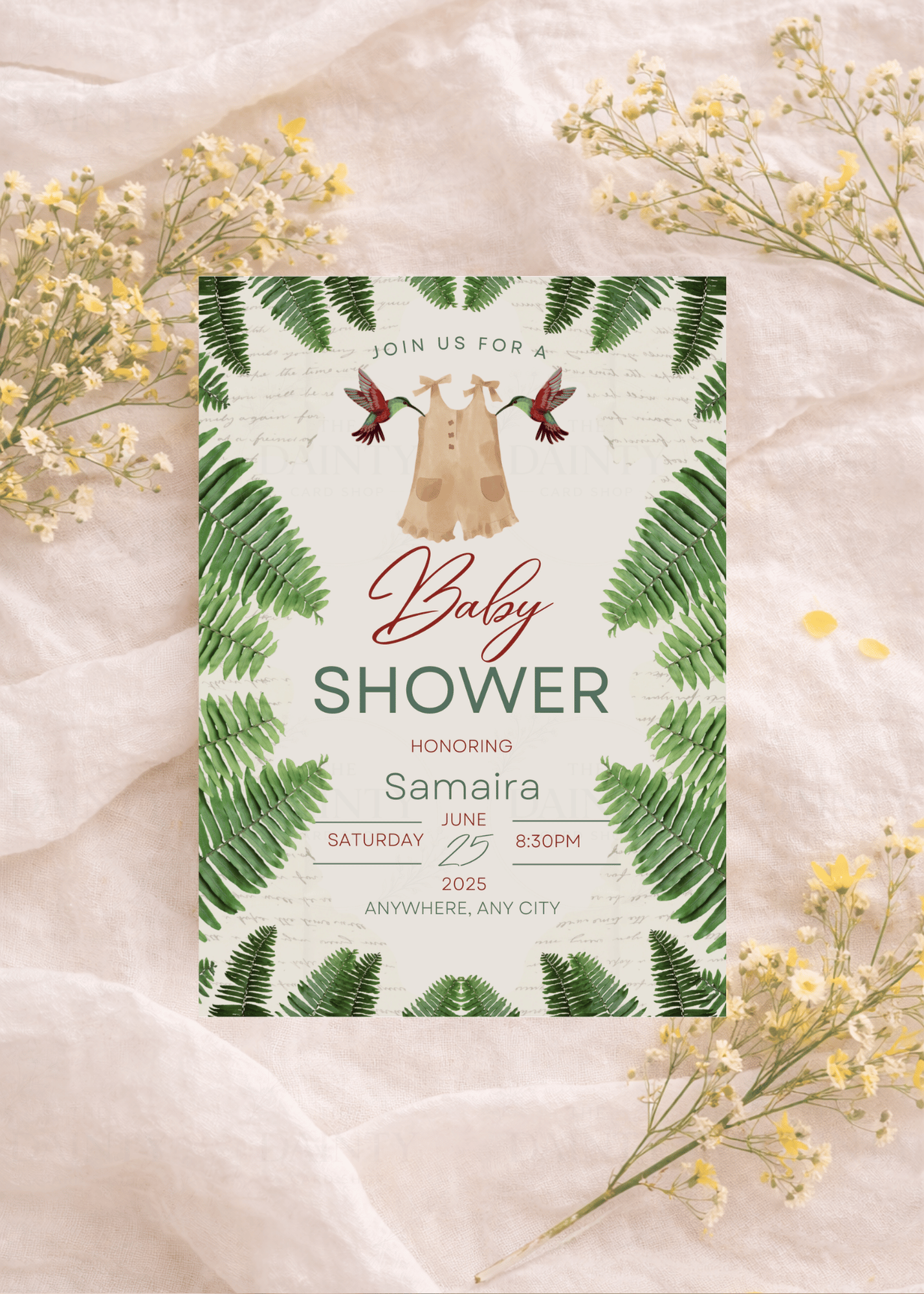 Into the wild | Baby shower Editable Digital Invitation Template | Canva Invitation | Printable & WhatsApp Invite | Instant Download