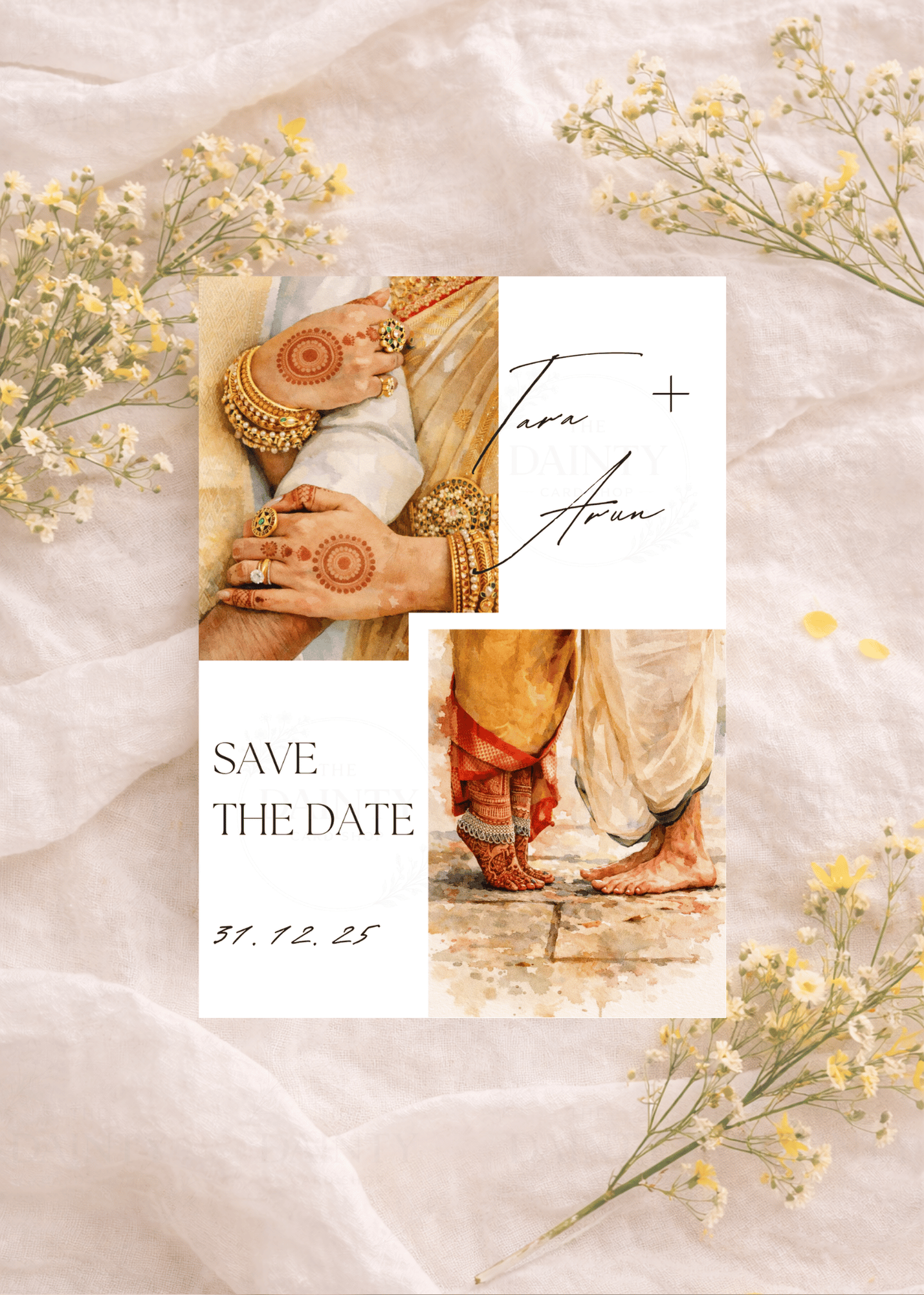 Tipping toes | Save the date Editable Digital Invitation Template | Canva Invitation | Printable & WhatsApp Invite | Instant Download