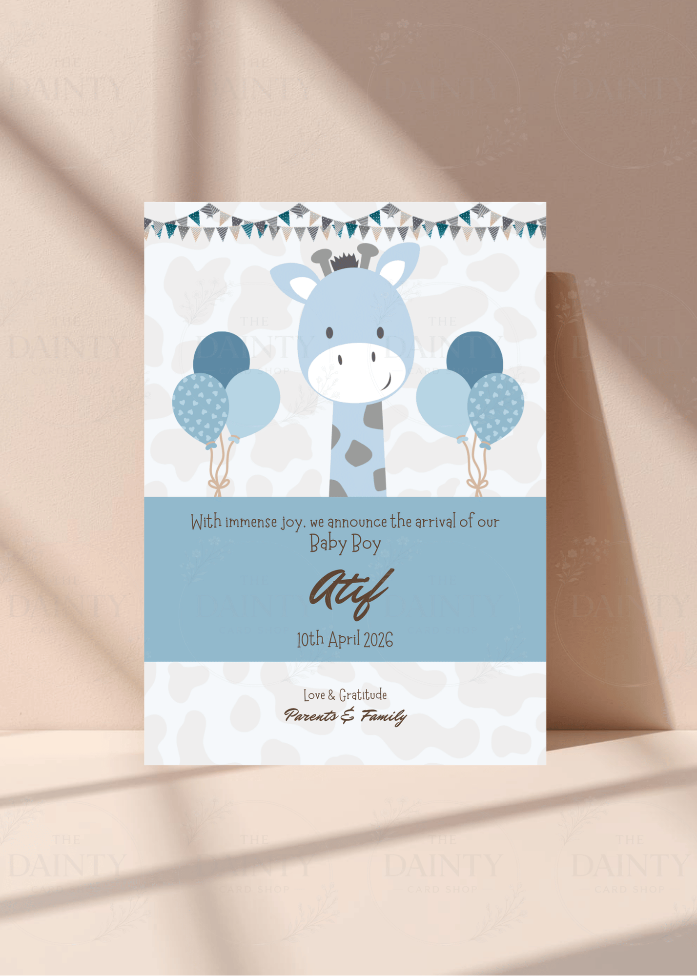 Bluey | Birth announcement Editable Digital Invitation Template | Canva Invitation | Printable & WhatsApp Invite | Instant Download