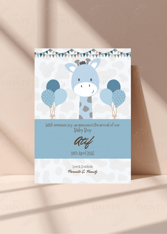 Bluey | Birth announcement Editable Digital Invitation Template | Canva Invitation | Printable & WhatsApp Invite | Instant Download