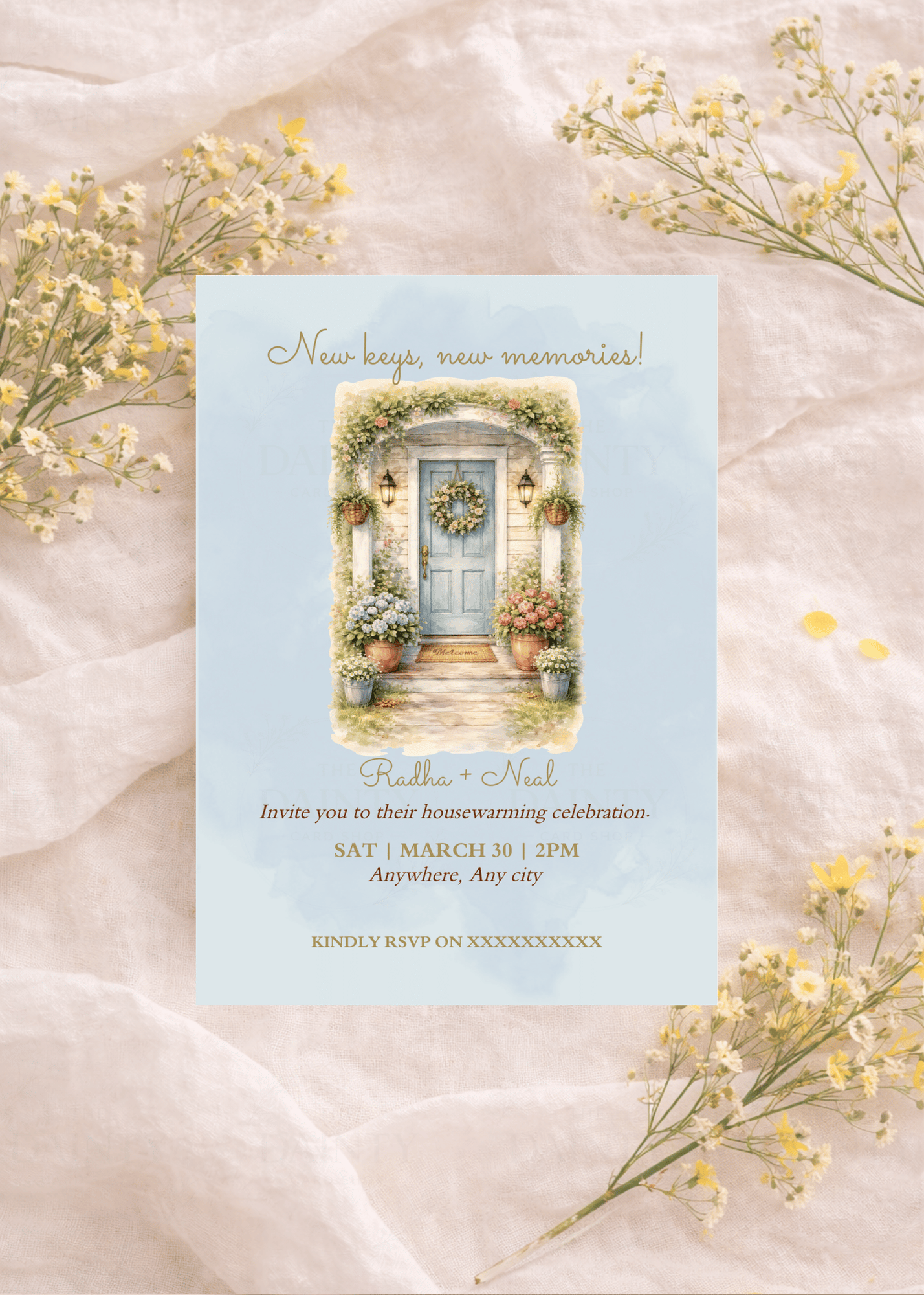 Victorian fantasy | Housewarming party Editable Digital Invitation Template | Canva Invitation | Printable & WhatsApp Invite | Instant Download