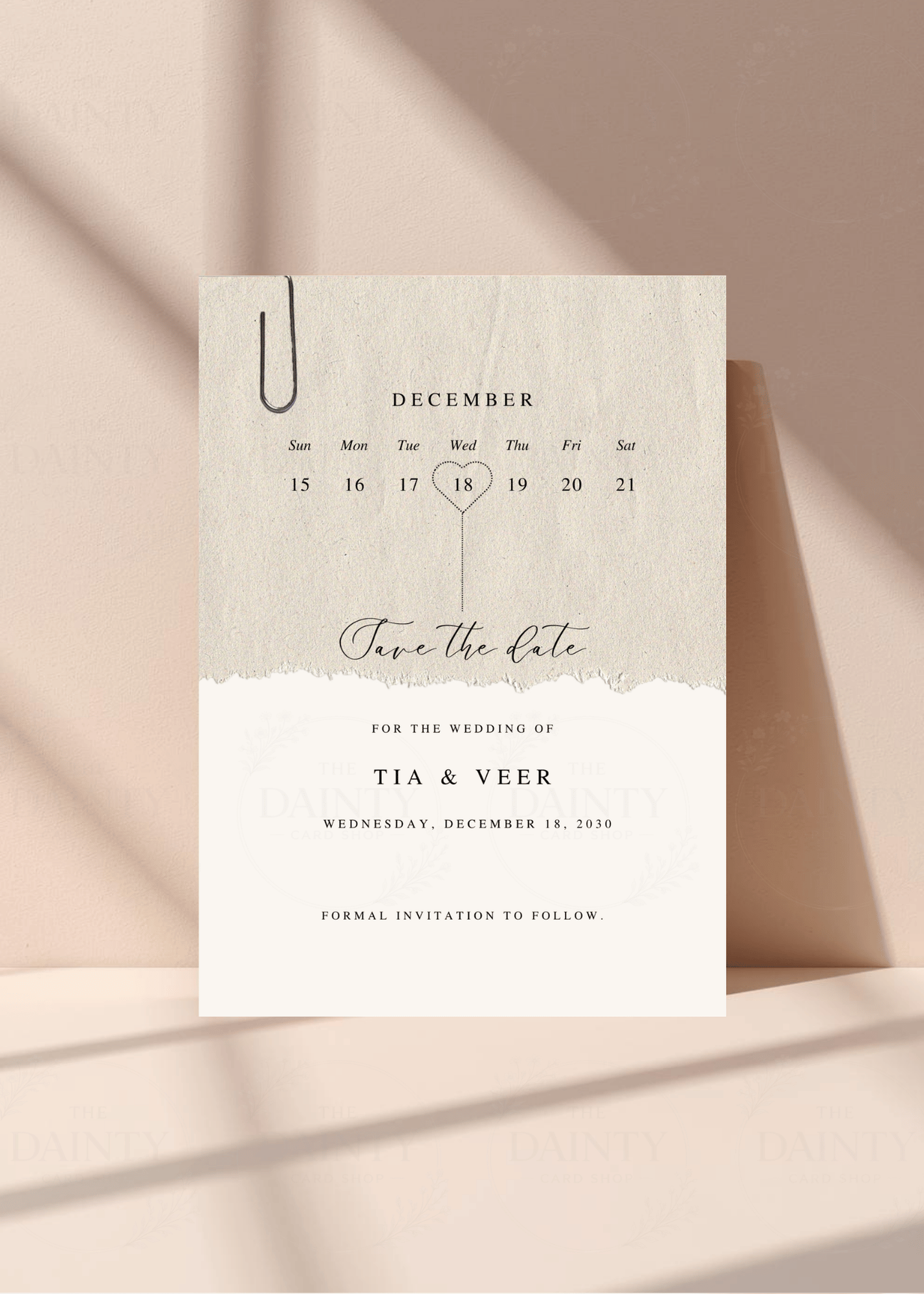 Calender | Save the date Editable Digital Invitation Template | Canva Invitation | Printable & WhatsApp Invite | Instant Download