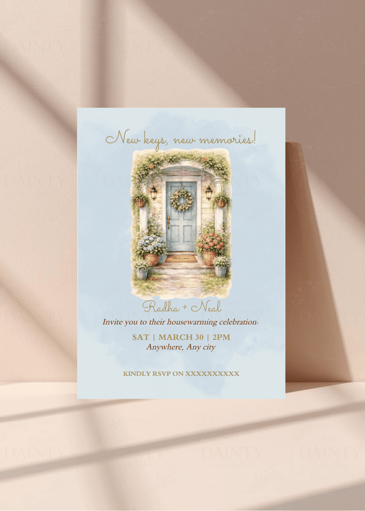 Victorian fantasy | Housewarming party Editable Digital Invitation Template | Canva Invitation | Printable & WhatsApp Invite | Instant Download