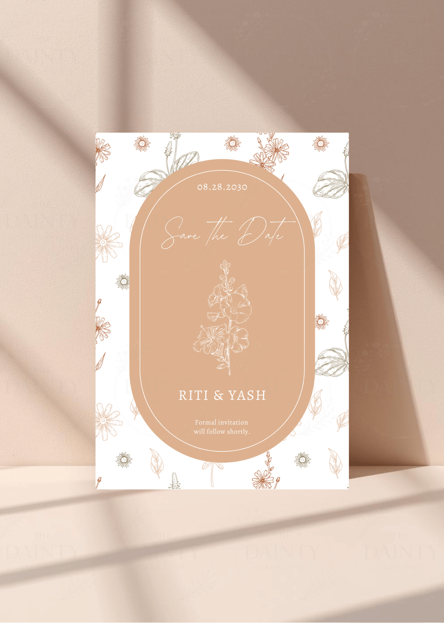 Minimalistic | Save the date Editable Digital Invitation Template | Canva Invitation | Printable & WhatsApp Invite | Instant Download