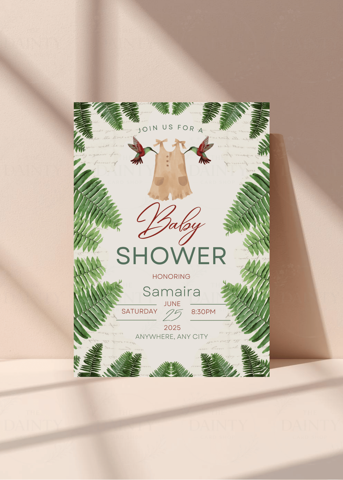 Into the wild | Baby shower Editable Digital Invitation Template | Canva Invitation | Printable & WhatsApp Invite | Instant Download