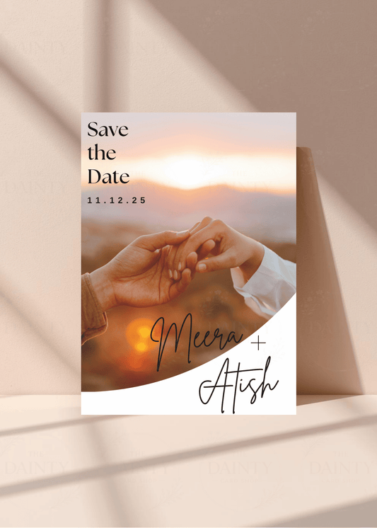 Hold my hand | Save the date Editable Digital Invitation Template | Canva Invitation | Printable & WhatsApp Invite | Instant Download