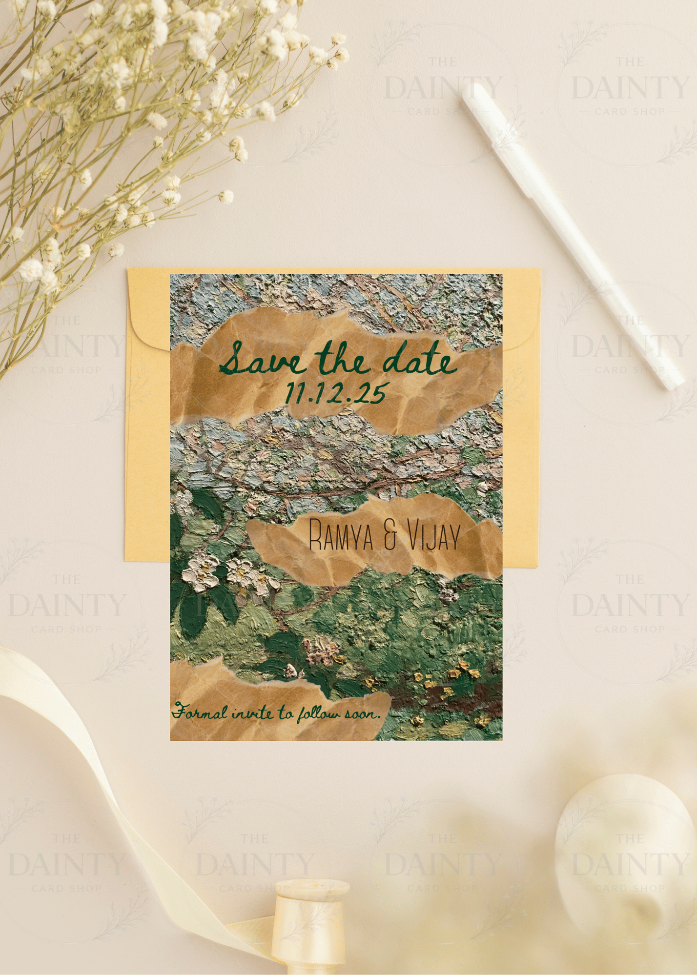 Art lover | Save the date Editable Digital Invitation Template | Canva Invitation | Printable & WhatsApp Invite | Instant Download